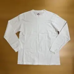 Hanes BEEFY-T 長袖カットソー Lサイズ ホワイト