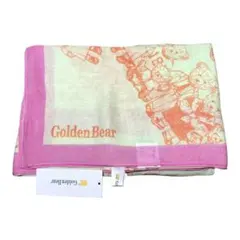 ゴールデンベア/Golden Bear☆リネン 麻混 ストール クマ柄のサムネイル