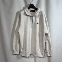 ビバリーヒルズポロクラブ ハーフジップスウェット トレーナー M 刺繍