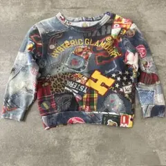 ヒステリックミニ　トレーナー　90cm パッチワーク柄