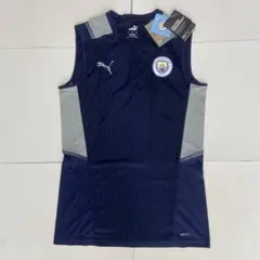 PUMA マンチェスターシティ トレーニングウェア ノースリーブ ネイビー