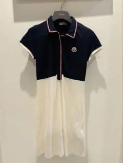 1975‼️ MONCLER ポロワンピース ネイビー/ホワイト 1975様専用‼️ MONCLER ポロワンピース ネイビー/ホワイト - メルカリ