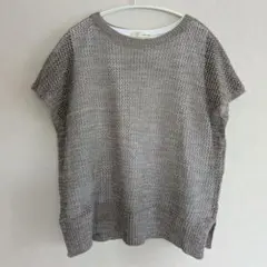 SHOO・LA・RUE メッシュ編みニット×タンクトップ Mのサムネイル