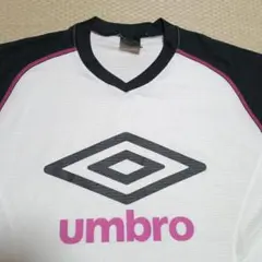 umbro Vネックシャツ ホワイト/ブラック/ピンク