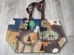KALDI カルディ　エコバッグ　ミニバッグ　伝説柄　レトロ　オンライン　完了
