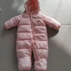 babyGap ピンク フード付きジャンプスーツ 3-6M