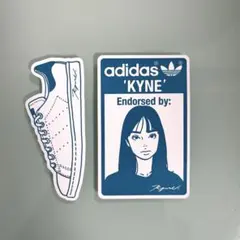 新品未使用　kyne adidas キネ　アディダス　ステッカー kyne / adidas キネ・アディダス【防水・ビッグステッカー