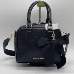 ⑥BN4080□メゾンドフルール モノグラム リボンチャーム ボストンバッグ