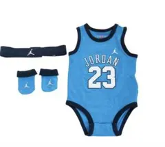 新品　JORDAN ベビー ロンパース ヘアバンド ソックス 3点セットのサムネイル