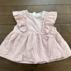 petit main ワンピース 80 ピンク フリル