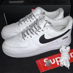 Supreme Air Force 1 ホワイト/ブラック　難あり