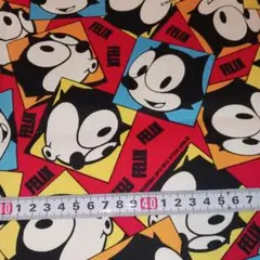 531 フェリックス・ザ・キャット プリント生地 約60✕112cm
