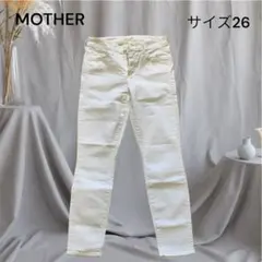 MOTHER THE LOOKER CROP ホワイトデニム 26 USA製のサムネイル