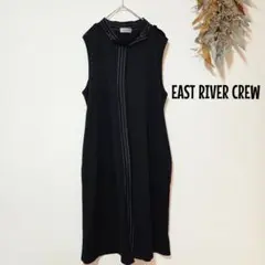 【EAST RIVER CREW】ステッチハイネック/ワンピース/40代50代