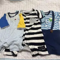 ベビー ロンパース カバーオール 3点セット 男の子