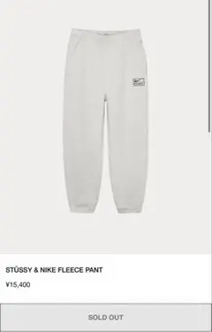 stussy & NIKE FLEECE PANT L