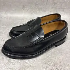 極美品 REGAL リーガル 2177 ローファー 革靴 ブラック 黒 25.5