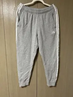 adidas アディダス スウェットパンツ グレー 3本線 XL