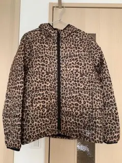 GAP ヒョウ柄　ダウンジャケット　プリマロフト
