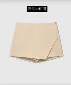 SHEINベージュ XS ショートパンツ ポケット付きベージュカラー