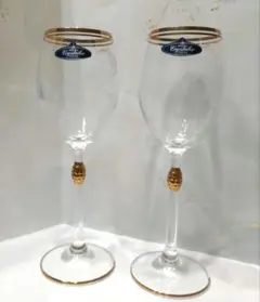 ボヘミアクリスタルワイングラス二客
