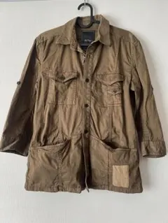 棕色棉質軍裝夾克