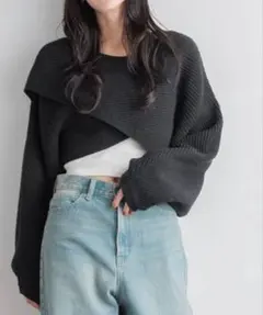 LOWRYS FARM メニウェイカシュクール L/S アイボリー　タグ付き新品
