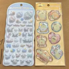 コットンパフィーシール　ウォーターシール　シナモロール　ポムポムプリン　サンリオ