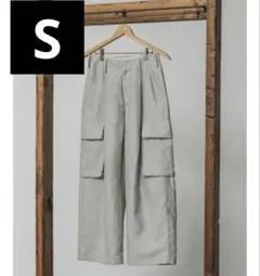【美品】WOOL LINEN BACKSATIN CARGOのサムネイル