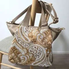ペイズリー柄切り替えトート／シューラルー（SHOOLARUE）