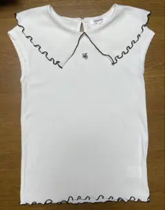 GLOBAL WORK フリル襟 白トップス 140