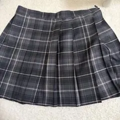 グレー系チェック プリーツスカート 制服