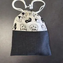 F495巾着袋　ハンドメイド