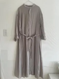 Rope picnic ロペピクニック シャツワンピース ウエストリボン付き