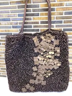 アンテプリマ ワイヤーバッグ トートバッグ PVC パープル系　花モチーフ