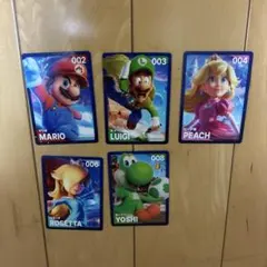 マリオギャラクシー ムービー 입장자 특템 カード5枚セット 비매품