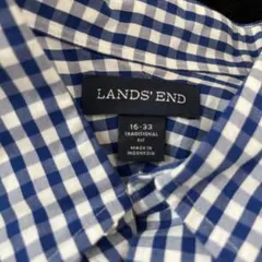 Lands' End 長袖シャツ 16-33 チェック柄のサムネイル