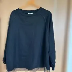 earth music&ecology ブラック長袖トップス