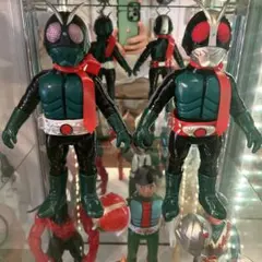東映レトロソフビコレクション　シン仮面ライダー　1号　2号セット　メディコムトイ