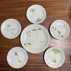 林静一　YAMAKA 取り分け揃 大皿1 枚小皿5枚のセット