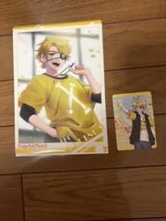 カラフルピーチクリアポスター・カード たっつん