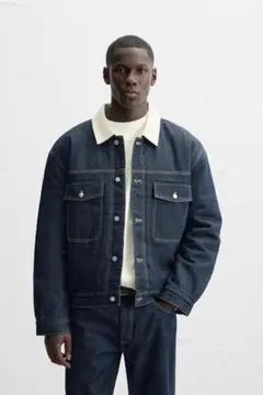 ZARA ザラ コントラストカラー デニムジャケット XL 完売品