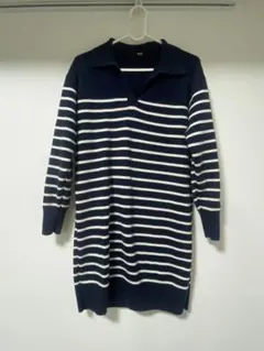 UNIQLO　ボーダーニットワンピース　S