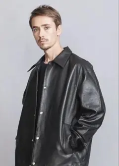 レザーコーチジャケット