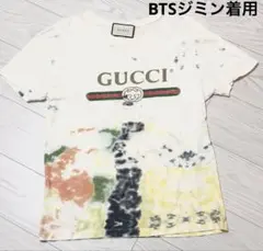 現行タグBTSテテ着用】グッチ 長袖シャツ スネーク 刺繍 ブルー L