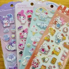 4枚セット　サンリオ　ジュエルマシュマロステッカーズのサムネイル