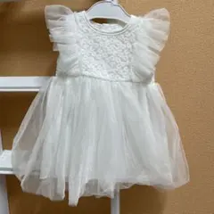 SHEIN ベビードレス　9-12m ホワイト　レース