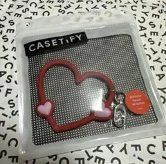 CASETIFY Silicone Heart Wristlet Red