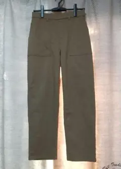 シューラルー　ブラウン系 ポケット付き パンツ　スッキリ見え　美品