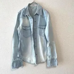 デニムジャケット snidel デニムシャツ 秋 水色 上着